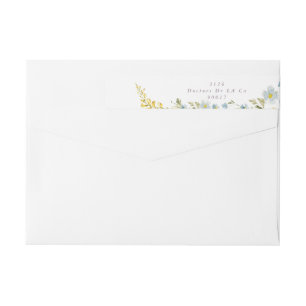 Modern Wild Blume Boho Wedding Address