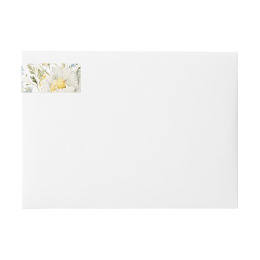 Modern Wild Blume Boho Wedding Address (Vorderseite)