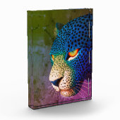 Modern Wild Cat Portrait with Red Eyes Fotoblock (Links)