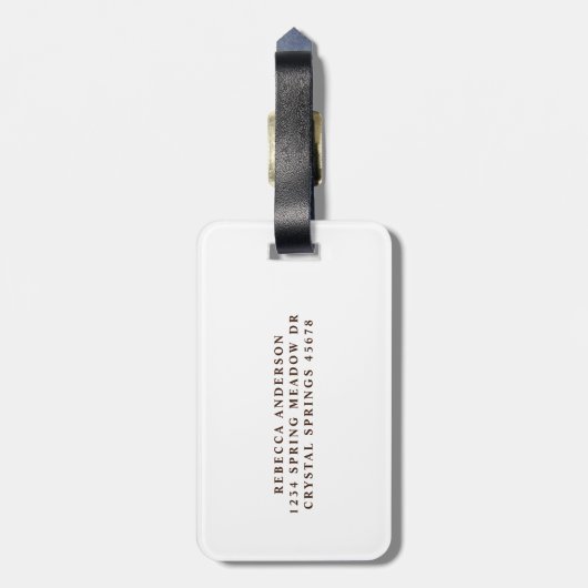 Modern Wild Mustang Pferde Reittiere Wasserfarbe Gepäckanhänger (Rückseite vertikal)