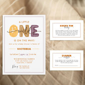 Modern Wild One Baby Shower Photo Einladung