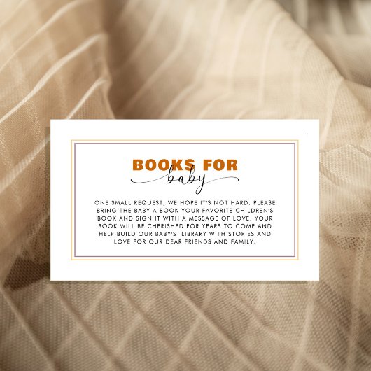  modern Wild One “Book for Baby” Begleitkarte