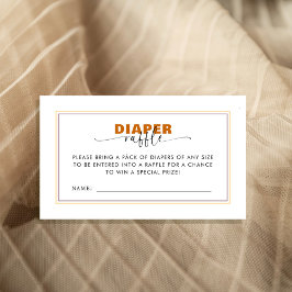 MOdern Wild One diaper raffle Begleitkarte