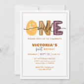 Modern Wild One First Birthday Custom photo  Einladung (Vorderseite)