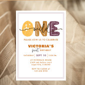 Modern Wild One First Birthday Custom photo  Einladung