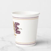 Modern Wild One first Birthday Pappbecher (Rückseite)