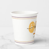 Modern Wild One first Birthday Pappbecher (Vorderseite)