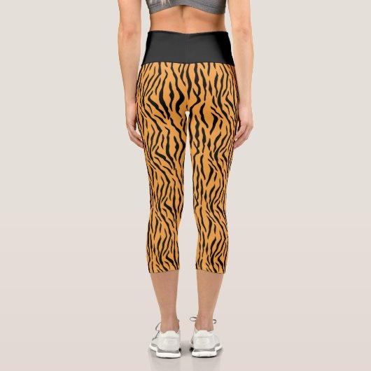 Modern Wild Tiger Pattern Leggings (Rückseite)