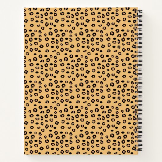 Modern Wild Tiger Pattern Notizblock (Rückseite)