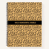 Modern Wild Tiger Pattern Notizblock (Vorderseite)