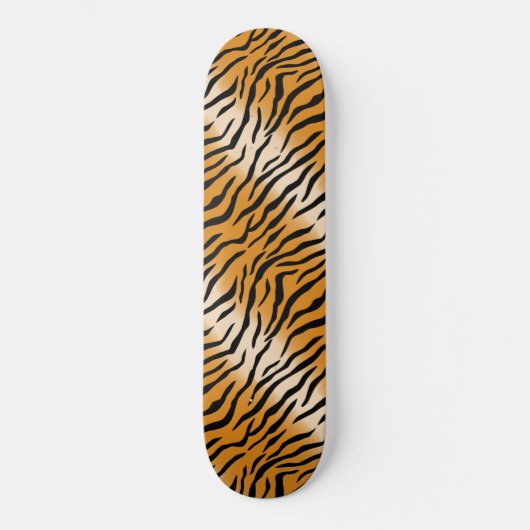 Modern Wild Tiger Pattern Skateboard (Vorderseite)