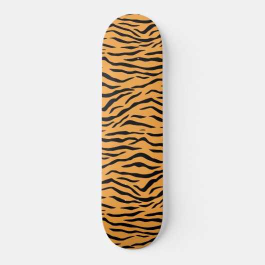 Modern Wild Tiger Pattern Skateboard (Vorderseite)
