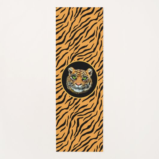 Modern Wild Tiger Pattern Yoga Mat Yogamatte (Vorderseite)