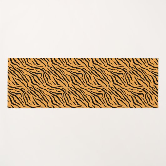 Modern Wild Tiger Pattern Yogamatte (Vorderseite (Horizontal))