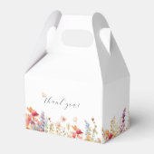 Modern, Wildblume, Babydusche Geschenkschachtel (Rückseite)