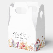 Modern, Wildblume, Babydusche Geschenkschachtel (Geöffnet)