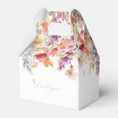 Modern, Wildblume, Babydusche Geschenkschachtel (Rückseite)