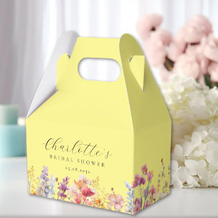 Modern, Wildblumen, Brautdusche Geschenkschachtel