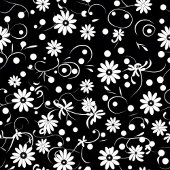 Modern Wildflower Blanket Custom Monochrome Style Fleecedecke