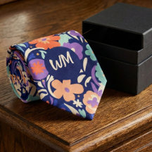 Modern Wildflower – Bold Funky Floral  Monogram