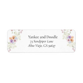 Modern wildflowers spring wedding