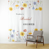 Modern wildflowers spring wedding Backdrop Decor Wandteppich (Beispiel)