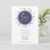 Modern Wildflowers Whimsical Script Custom Photo (Stehend Vorderseite)