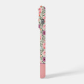Modern Wildflowers with Name iPhone Hülle (Linke Seite)