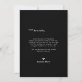 Modern Will You Be My Bridesmaid Photo Card (Rückseite)