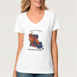 Modern willkommene Languste Louisiana individuelle T-Shirt