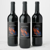 Modern willkommene Languste Louisiana individuelle Weinetikett (Flaschen)