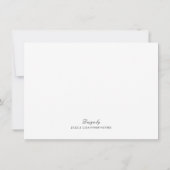 Modern Wine Red Burgundy Splash Custom Stationery Mitteilungskarte (Rückseite)