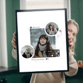 Modern Winter Aesthetic Minimalist Photo Collage Poster