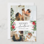 Modern Winter Botanical 3 Foto Frohe Weihnachten (Vorderseite)