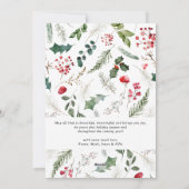 Modern Winter Botanical 3 Foto Frohe Weihnachten (Rückseite)