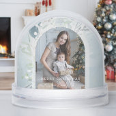 Modern Winter Botanical Arch Photo Snow Globe Schneekugeln