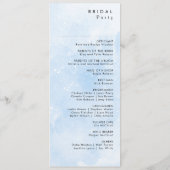 Modern Winter Mountain Pattern Wedding Programm (Rückseite)