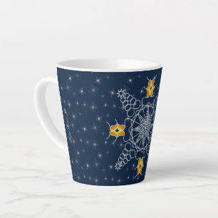 Modern Winter Snowflake Kiss Muack S!! Milchtasse
