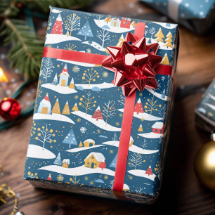 Modern Winter Wonderland Geschenkpapier
