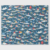 Modern Winter Wonderland Geschenkpapier (Flach)