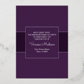 Modern wird auf 1 folieneinladung (Rückseite)