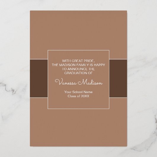 Modern wird auf 1 folieneinladung (Rückseite)