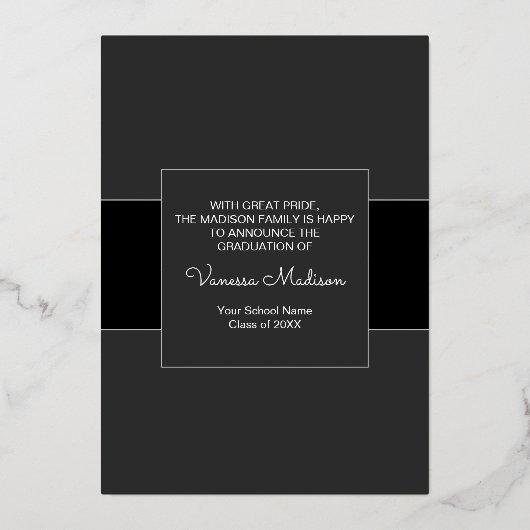 Modern wird auf 1 folieneinladung (Rückseite)