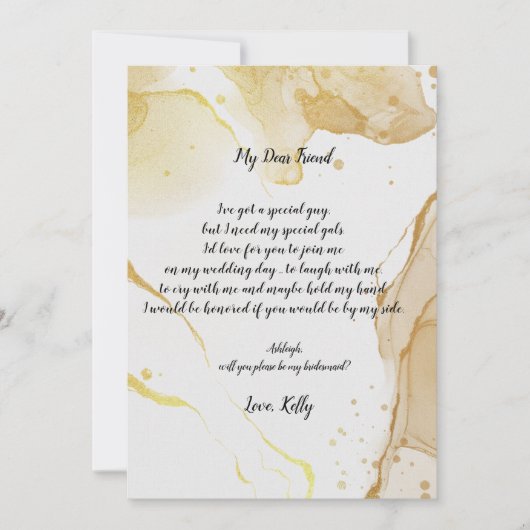 Modern wird meine überwältigende Einladung sein (Vorderseite)