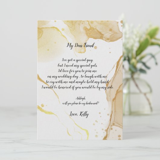 Modern wird meine überwältigende Einladung sein (Stehend Vorderseite)