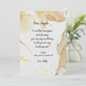 Modern wird meine überwältigende Einladung sein (Stehend Vorderseite)