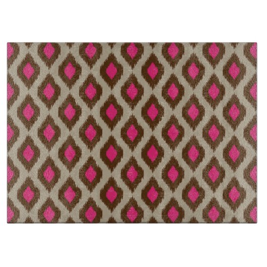 Modern wirkendes Klimatmuster Schneidebrett (Vorderseite)