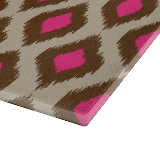 Modern wirkendes Klimatmuster Schneidebrett (Ecke)