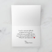 Modern wirst du mein Foto der Eltern sein Karte (Innenseite)