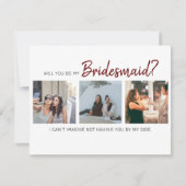 Modern wirst du meine Bridesmaid sein? | FotoColla (Vorderseite)